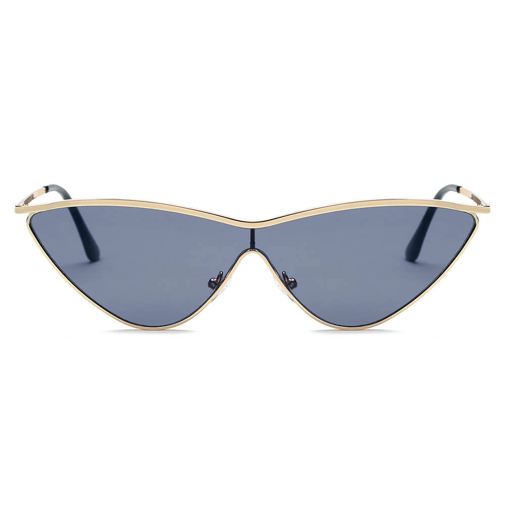 SUSTYA -  Women Fashion Tinted Cat Eye Sunglasses