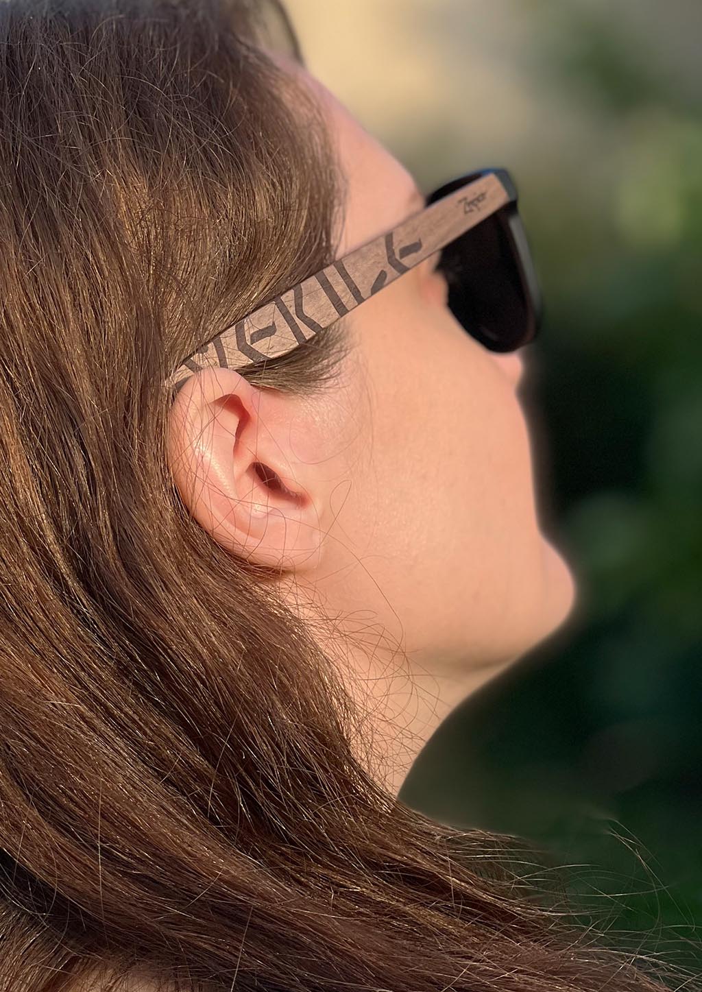 Eyewood | Engraved wooden sunglasses - Viking Runes - Norway