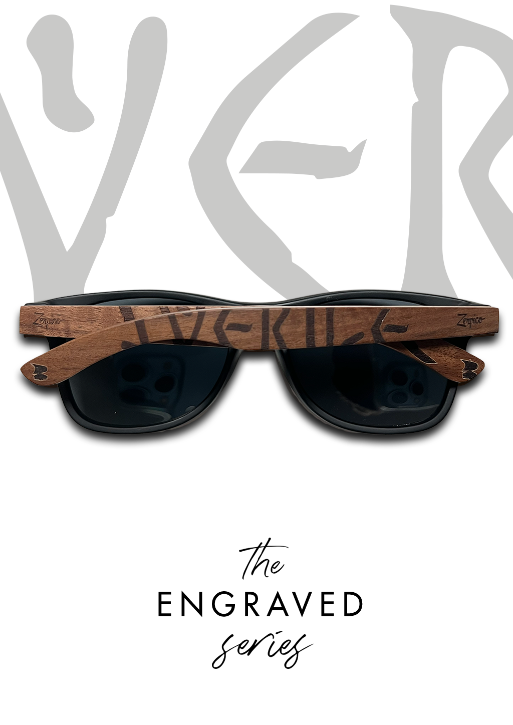 Eyewood | Engraved wooden sunglasses - Viking Runes - Norway