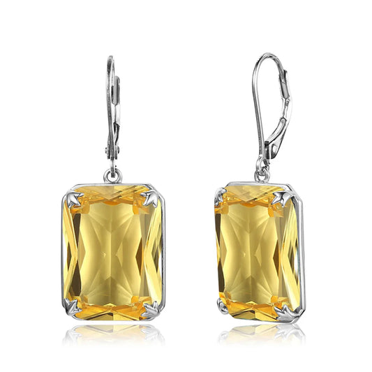 Viking Citrine Earrings - Collection The Eyes of Freyja