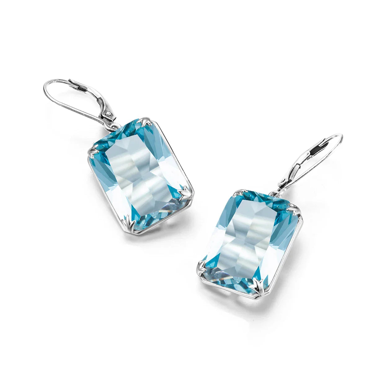 Viking Blue Aquamarine Earrings - Collection The Eyes of Freyja