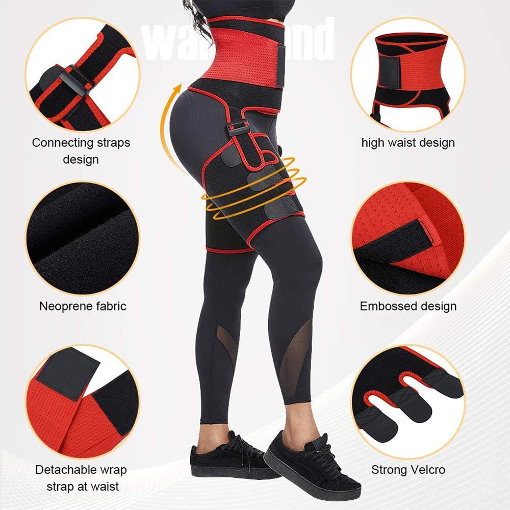 3 in 1 Fat Burner Slimming Body Shaper Belt - Anti Cellulite Butt PREMIUM