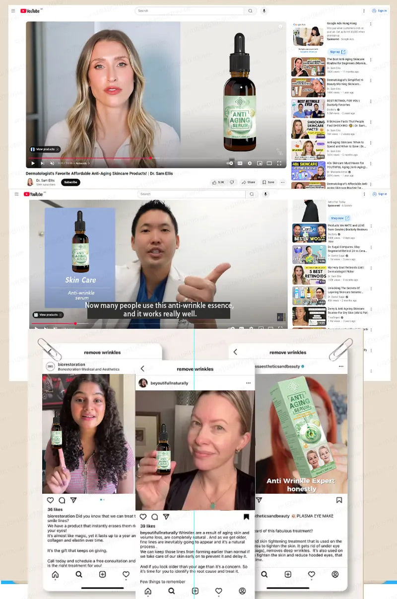 POZOAMIS Anti-Aging Serum – Advanced Wrinkle Treatment Combo