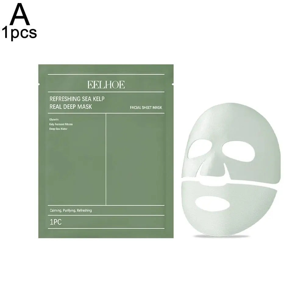 1/4Pcs Deep Collagen Overnight Face Mask Seaweed Collagen Essence Hydrating Overnight Hydrogel Mask Improve Elasticity, Firming