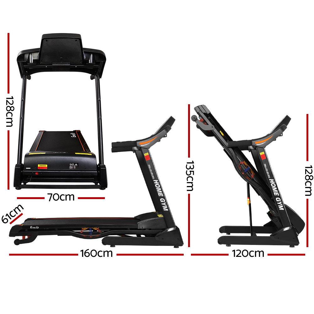 Everfit Treadmill Electric Auto Incline Home Gym Fitness Exercise