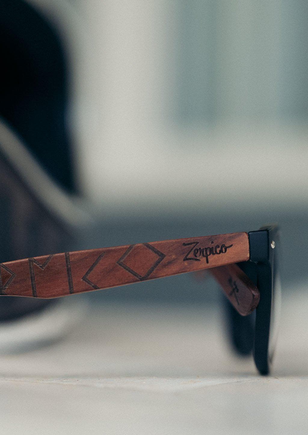 Eyewood | Engraved wooden sunglasses - Viking Runes - Sweden