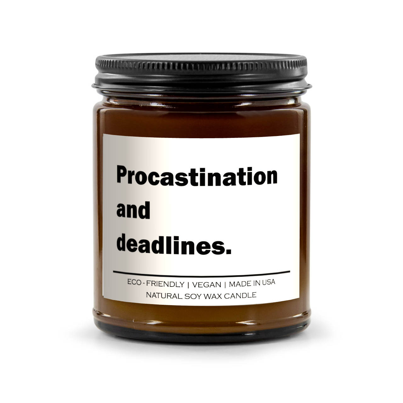 Procastination and deadlines Candle