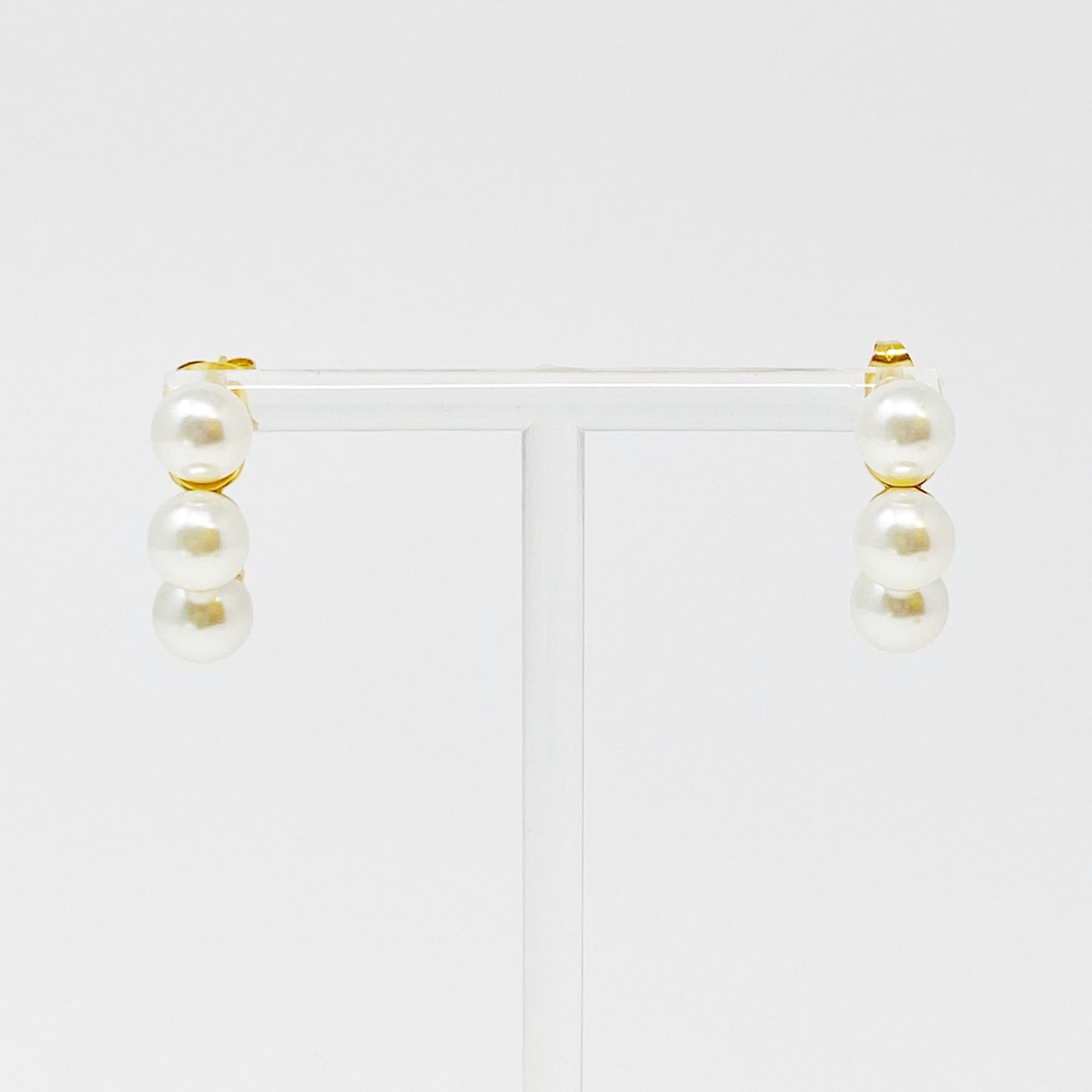 Andante Pearl Hoop Earrings