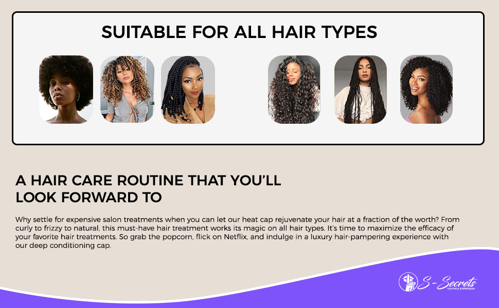 Heat Cap For Deep Conditioning - Microwave Heated Hair Cap With