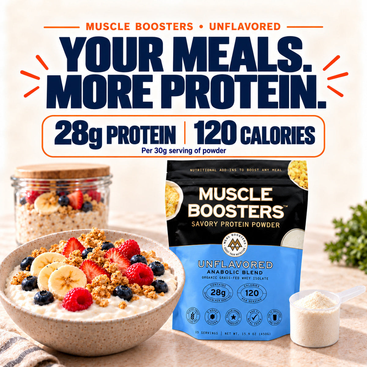 Muscle Boosters Unflavored - Anabolic Blend