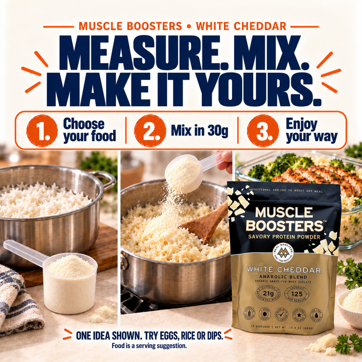 Muscle Boosters White Cheddar - Anabolic Blend