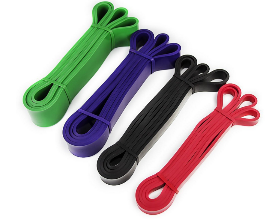 4 Pcs Powerlifting and Pull Up Exercise Resistance Bands