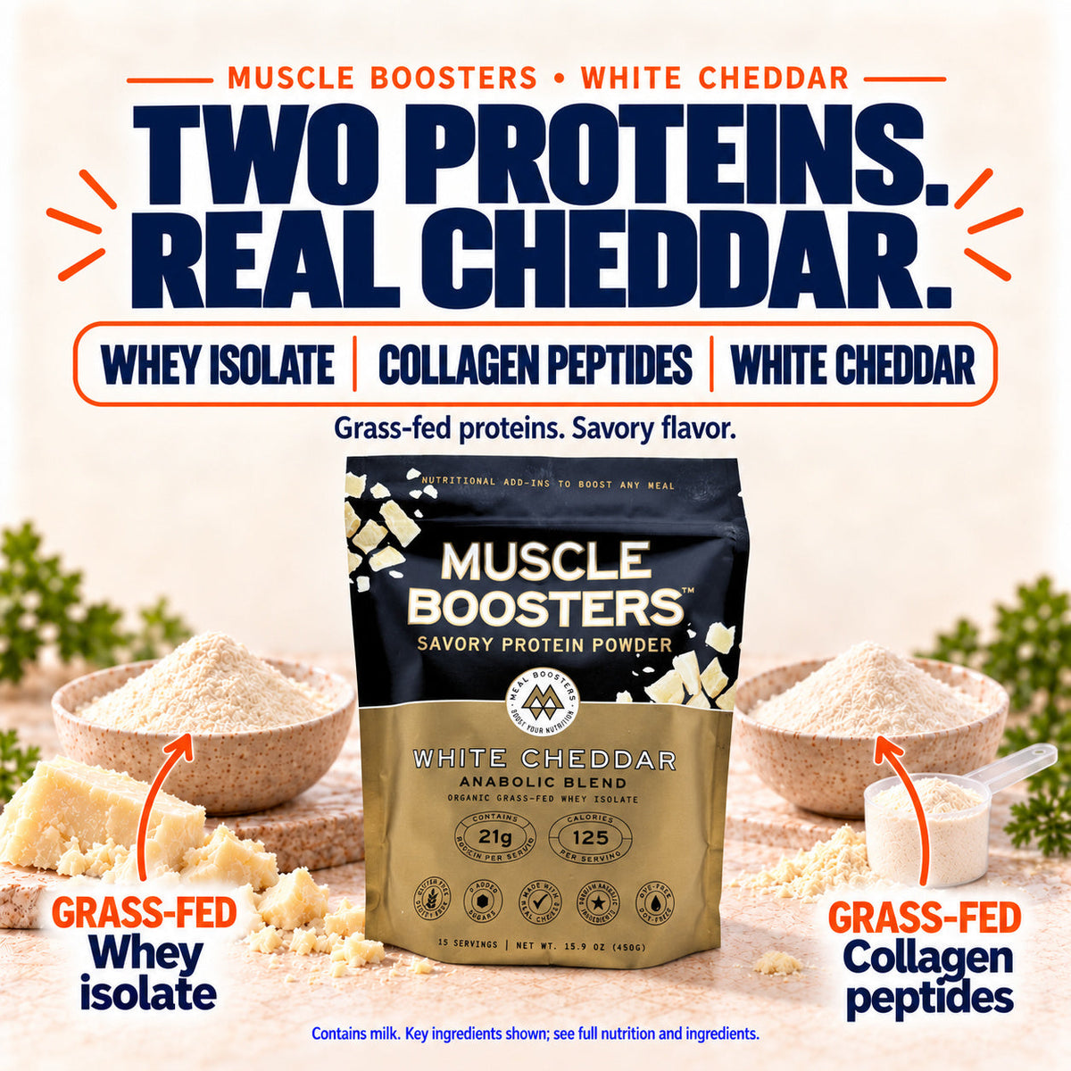 Muscle Boosters White Cheddar - Anabolic Blend