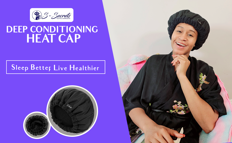 Heat Cap For Deep Conditioning - Microwave Heated Hair Cap With