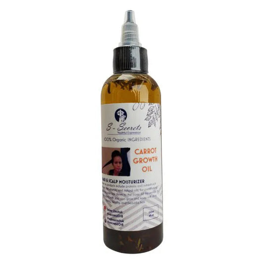 Carrot Hair Growth Oil 2oz, Herbs, Biotin, Essential oils For All Hair