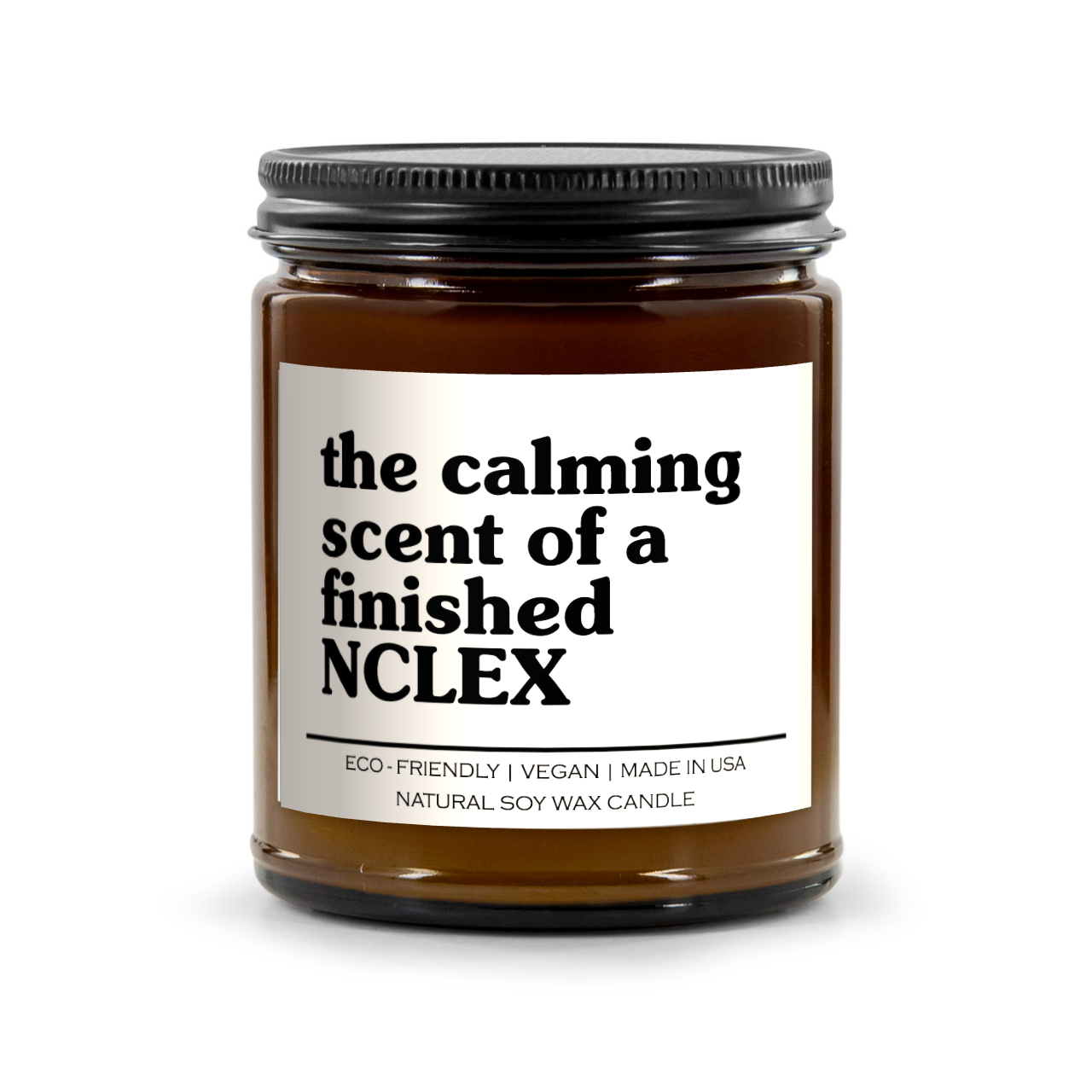 The Calming Scent Of A Finished Nclex Candle