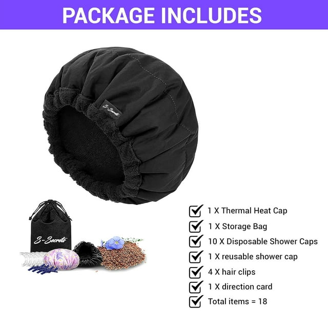Heat Cap For Deep Conditioning - Microwave Heated Hair Cap With