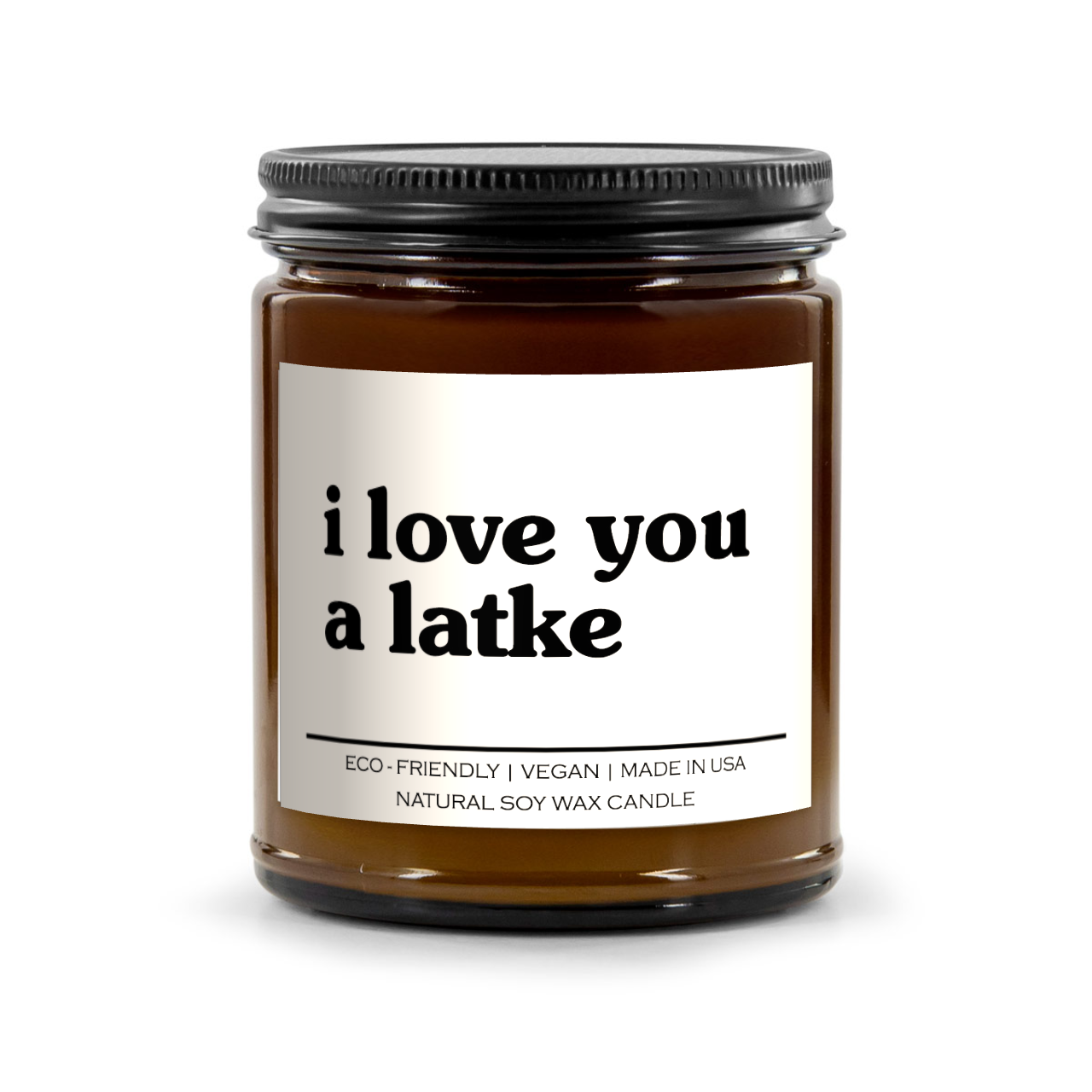 I Love You A Latke Candle