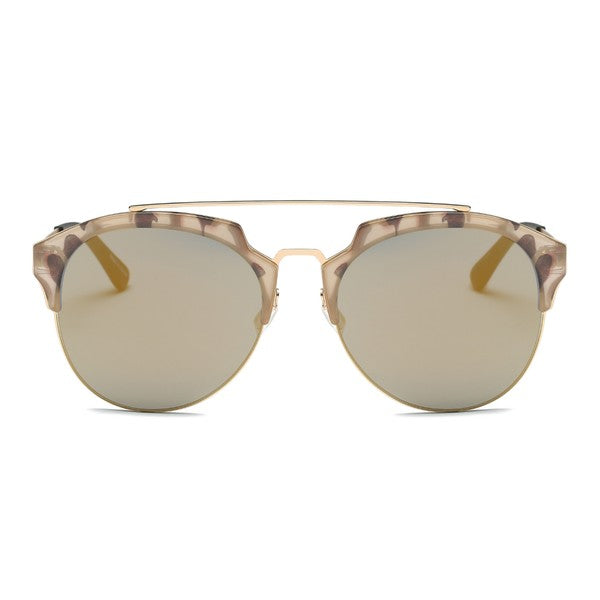 Women Round Cat Eye Fashion Sunglasses