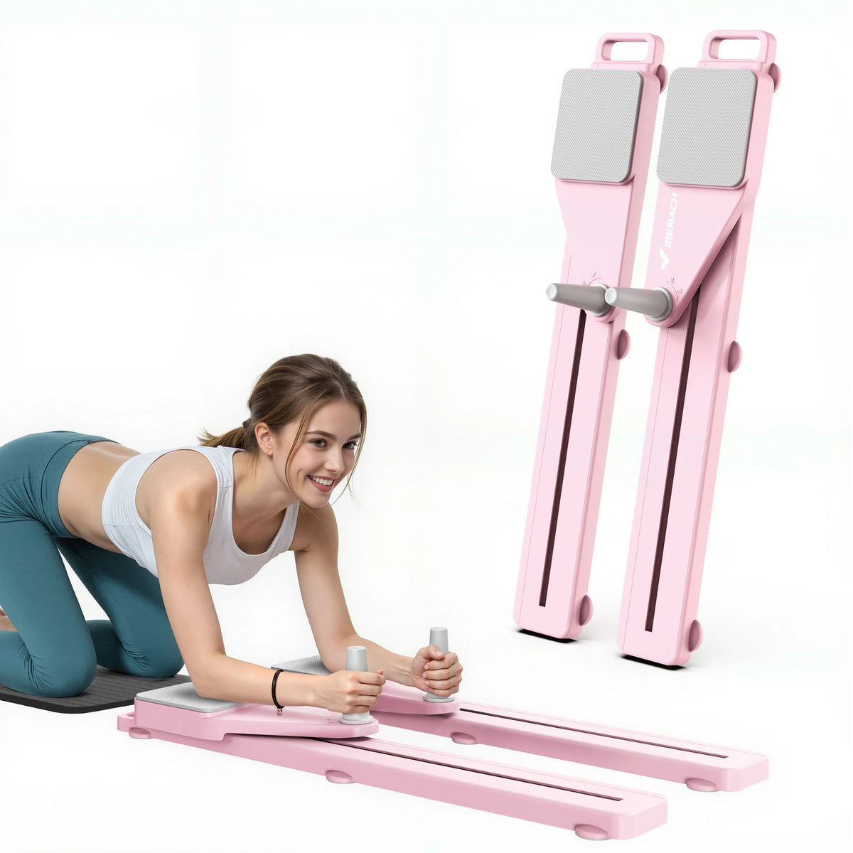 MERACH Multifunctional Pilates Board – Portable Full-Body Home Reformer
