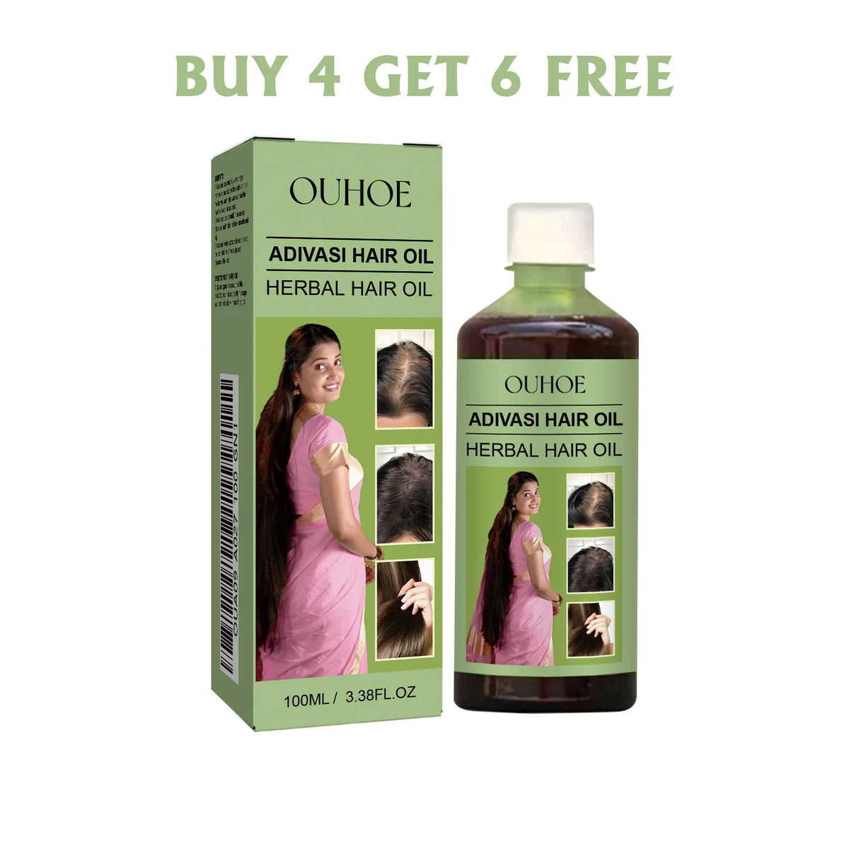 OUHOE Herbal Scalp & Hair Care Oil – Nourishing Treatment