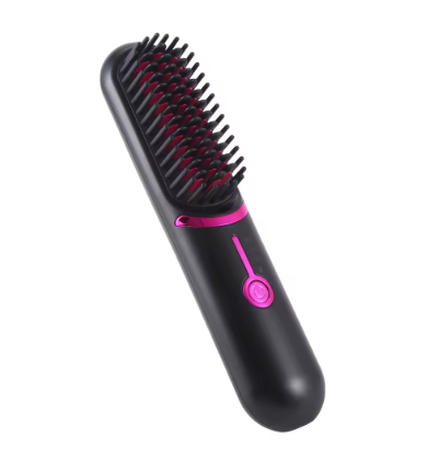 Electric Hair Brushes Wireless Hair Straightener Brush for Portable Rechargeable Hair Straightener Cordless Heating Comb