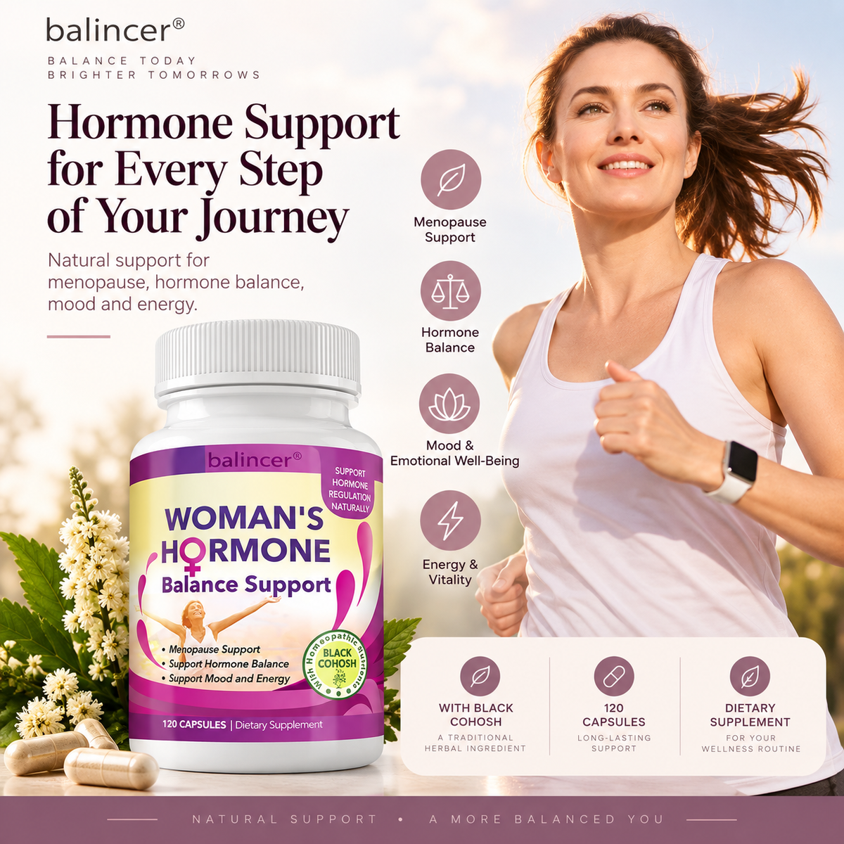 Nutritional Supplement for Women - Helps Relieve Menopause, Balance Endocrine System, Support Energy and Improve Mood