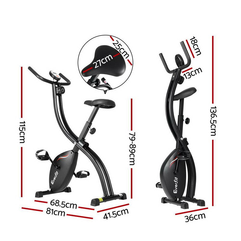 Everfit Folding Exercise Bike Magnetic X-Bike Bicycle Indoor Cycling