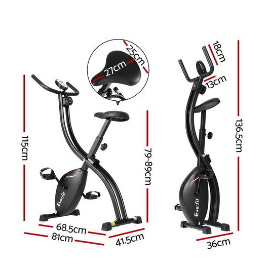 Everfit Folding Exercise Bike Magnetic X-Bike Bicycle Indoor Cycling