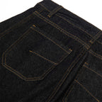 American High Street Design Denim Wide Leg Long Pants Men's Vibe Trendy Side Pleated Loose Casual Trousers