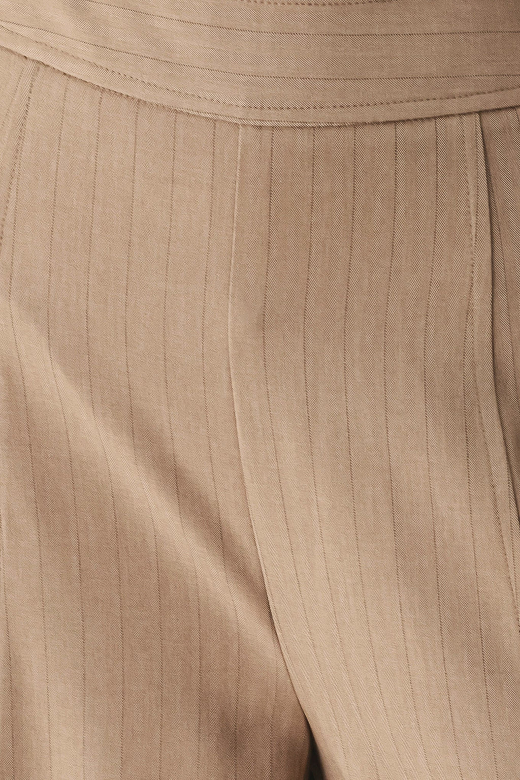 MOCHA MOMENT PINSTRIPE WIDE LEG PANTS