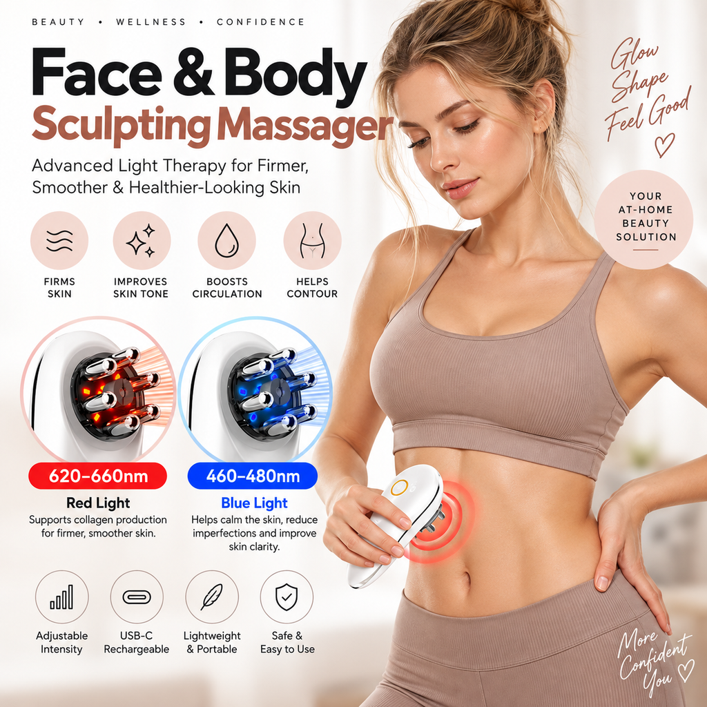Face & Body Sculpting Massager | 3-in-1 Massage Device