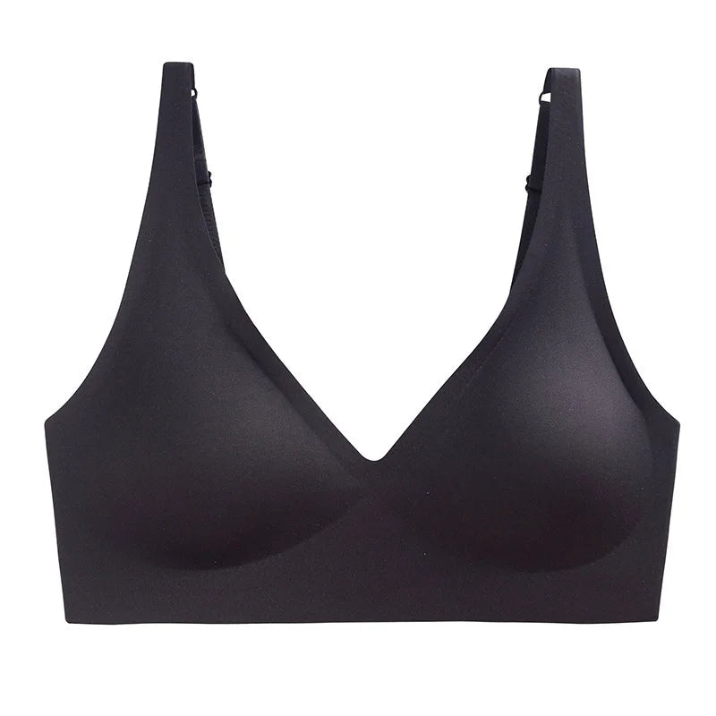 Push Up Seamless Bras For Women Non-wire Brassiere V-neck Bralette Removable Padded Sports Underwear Female Sexy Lingerie S-XXL