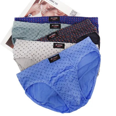 New 5Pcs/Lot Free Shipping Cheapest 100% Cotton Mens Briefs Plus Size Men Underwear Panties 4XL/5XL/6XL Men's Breathable Panties