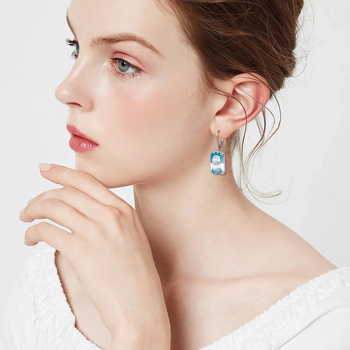 Viking Pink Stone Earrings - Collection The Eyes of Freyja