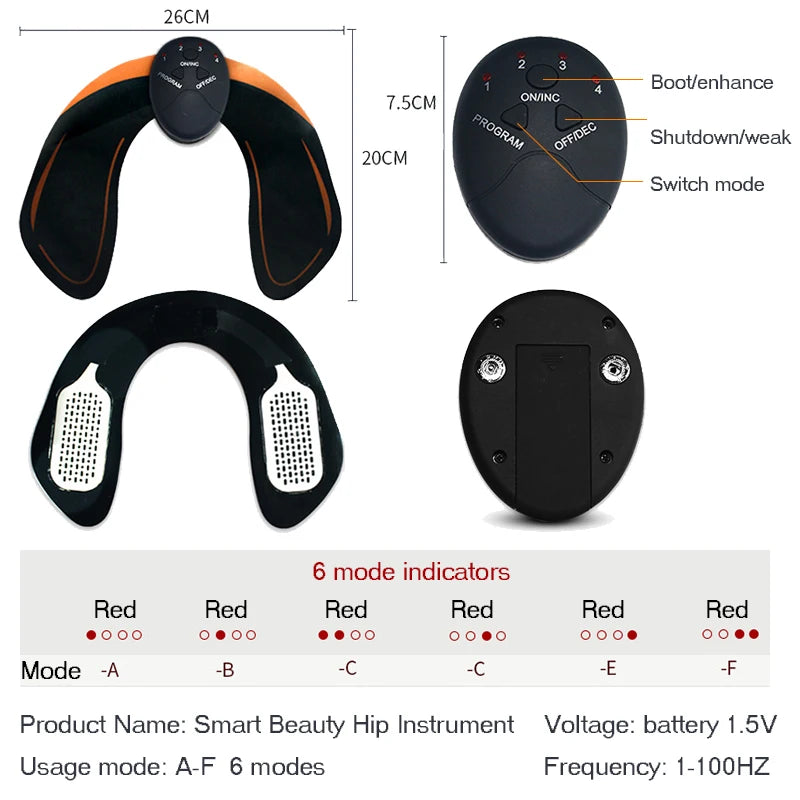 Raiuleko EMS Muscle Stimulator – Abs & Body Training Pads