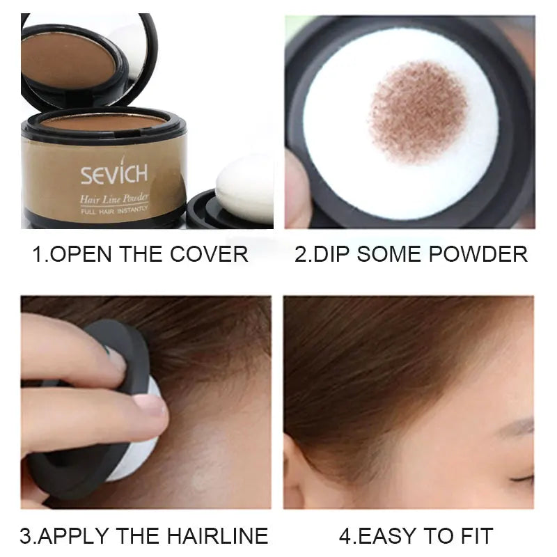 Sevich Hairline Shadow Powder – Root Touch-Up & Hairline Concealer, 4g