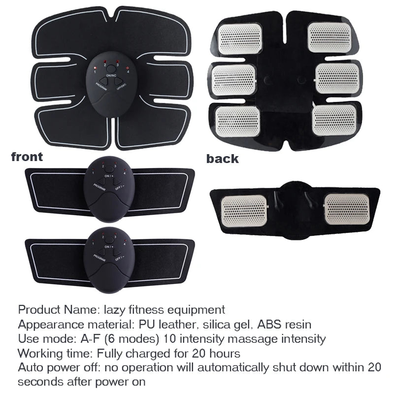 Raiuleko EMS Muscle Stimulator – Abs & Body Training Pads