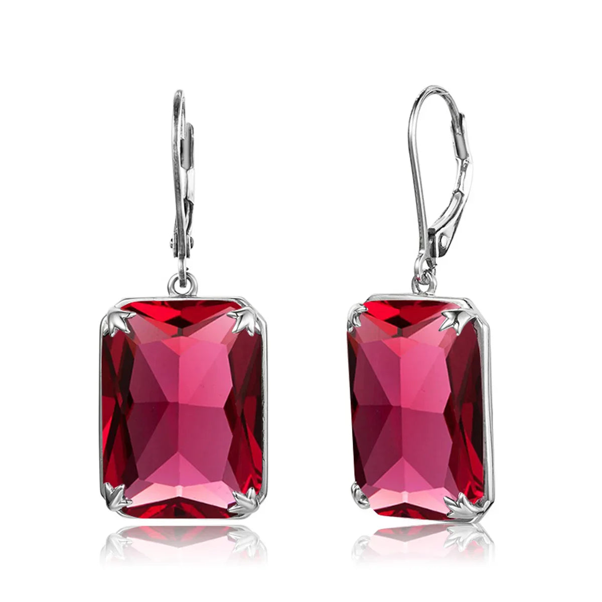 Viking Pink Stone Earrings - Collection The Eyes of Freyja