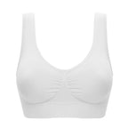 Women Wireless Sports Bra Fitness Running Vest Gym Workout Underwear Padded Tops Bralette Breathable Brassiere Push Up Bras