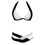 2023 Sexy Women High Waist Bikini Swimsuit Swimwear Female Thong Brazilian Biquini Bikini Swimming Set Bathing Suit Large Size