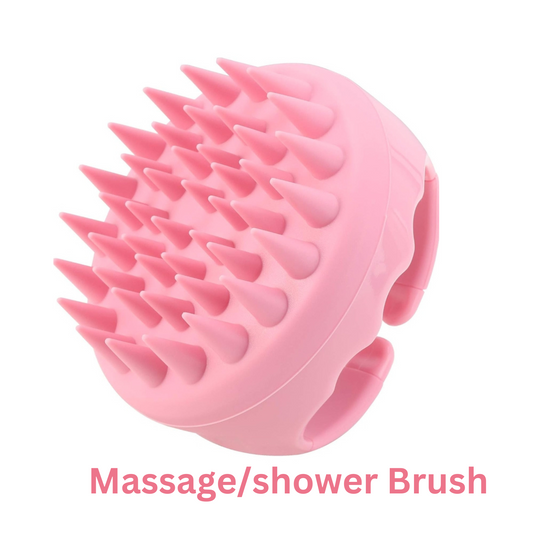S-Secrets Scalp Massager Shampoo Brush with Soft Silicone Bristles for