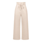Fashion Workwear Women Dress Work Pant Casual All Matching Wide Leg Trousers Belt Commuting Pants Summer