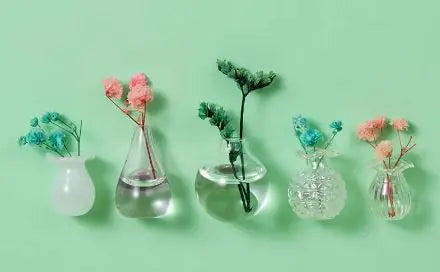 Plant Ceramic Vase Fridge Magnets