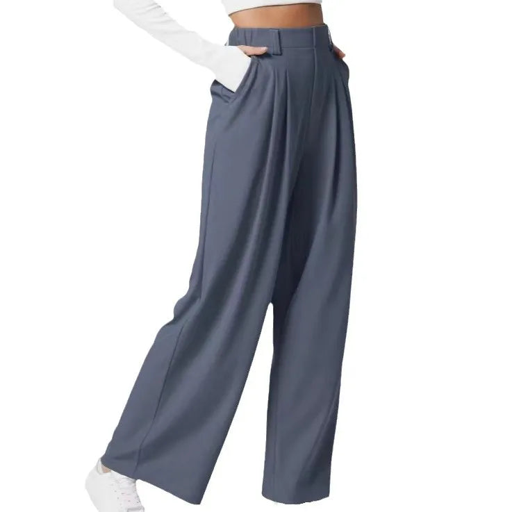 Women's High-Waisted Wide Leg Trousers