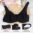 Sheroine Plus Size Underwire Bra Minimizer, Full Coverage Seamless Unlined Bras for Women Unpadded Everyday Support Comfort