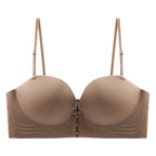 FINETOO Front Closure Sexy Push Up Bra Women Invisible Bras Underwear Lingerie For Female Brassiere Strapless Seamless Bralette