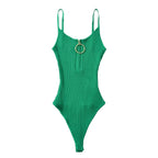Sexy bodysuit women pink knitted tops women 2024 Summer bodycon bodysuits black camisole bodysuits crochet top backless green