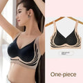 Plus Size Super Gather Push Up Bras Women Soft Support Seamless Underwear Female Full Cup Lift-Up Bras No Steel Sleepwear