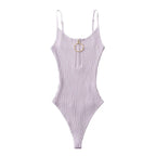 Sexy bodysuit women pink knitted tops women 2024 Summer bodycon bodysuits black camisole bodysuits crochet top backless green